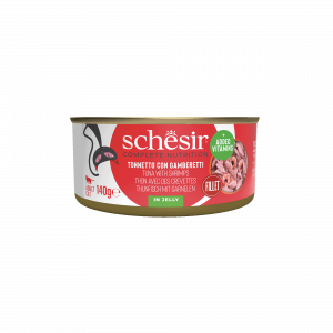 Schesir Lata Atún con gambas 140g alimento completo