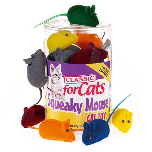 CLASSIC Squeaky Mouse 60mm 24pcs