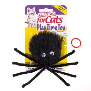 Furry Spider Cat Toy