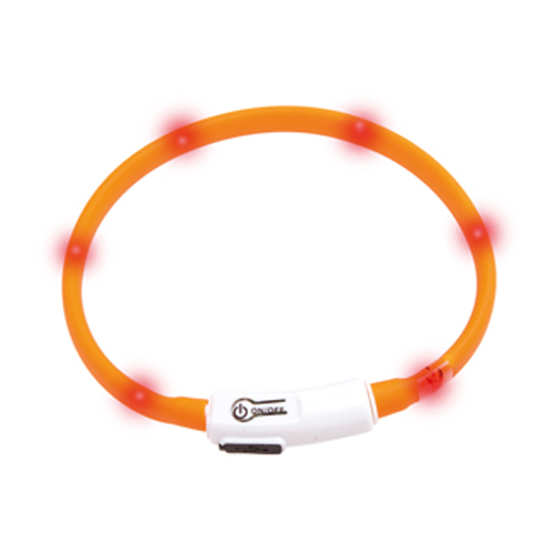 Collar led naranja