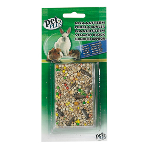 Piedra para roer con muesli