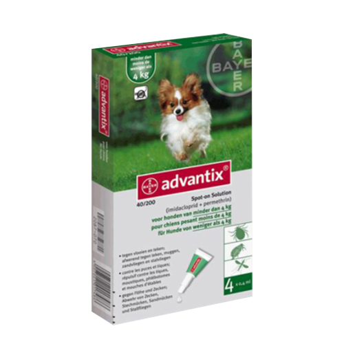 Advantix 4 pipetas de 0-4 kg