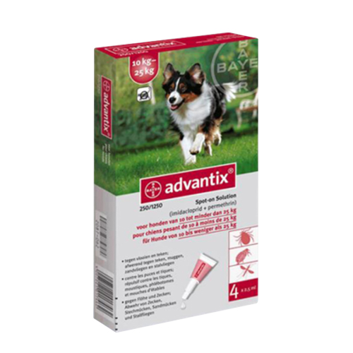 Advantix 4 pipetas de 10-25 kg