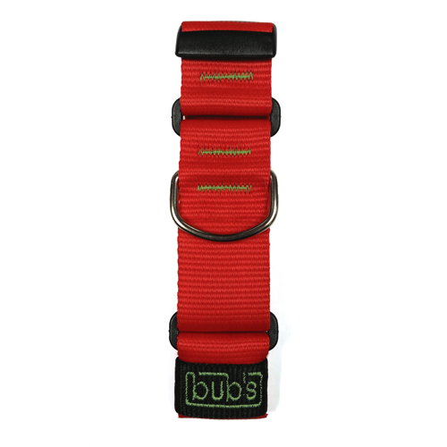 Collar bubs rojo semi estrangulador apto para galgos