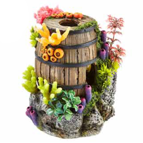 Barril con plantas
