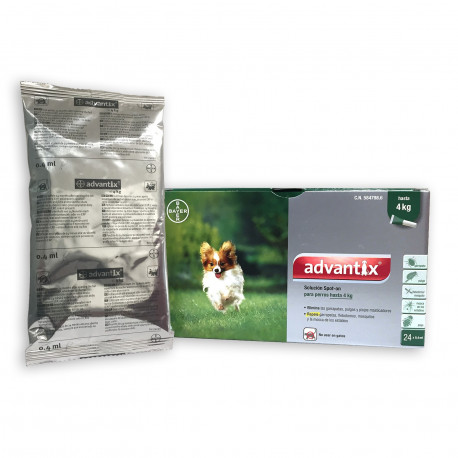 Advantix (T.1) hasta 4kg en blister 4 uds
