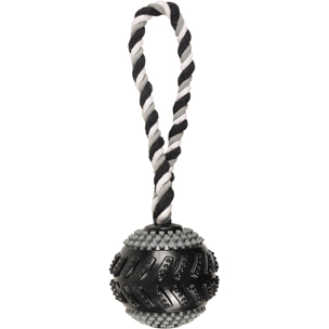 PELOTA DE GOMA EXTRA FUERTE CON  CUERDA GLADIATOR