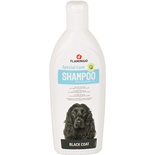 Champú para perros con pelo oscuro  300ml flamingo