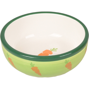 CUENCO PARA COMIDA PEQUENOS ROEDORES IBO CERAMICA VERDE 13CM 310ML