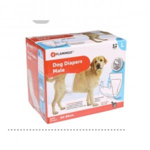 Pañales para perros macho 60-80 cm 12 uds T.3