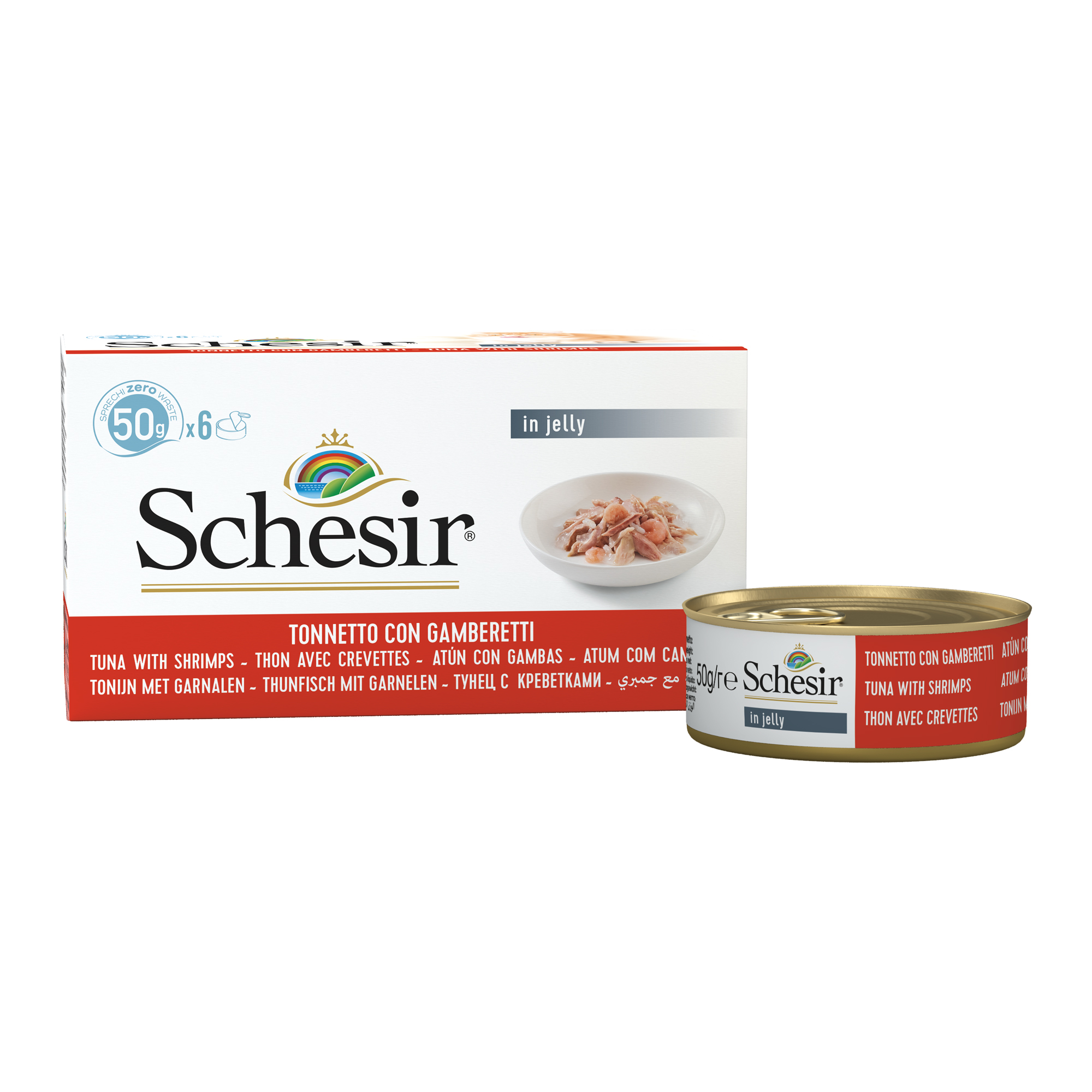 Schesir Latas Multipack Atún con gambas 6x50gr