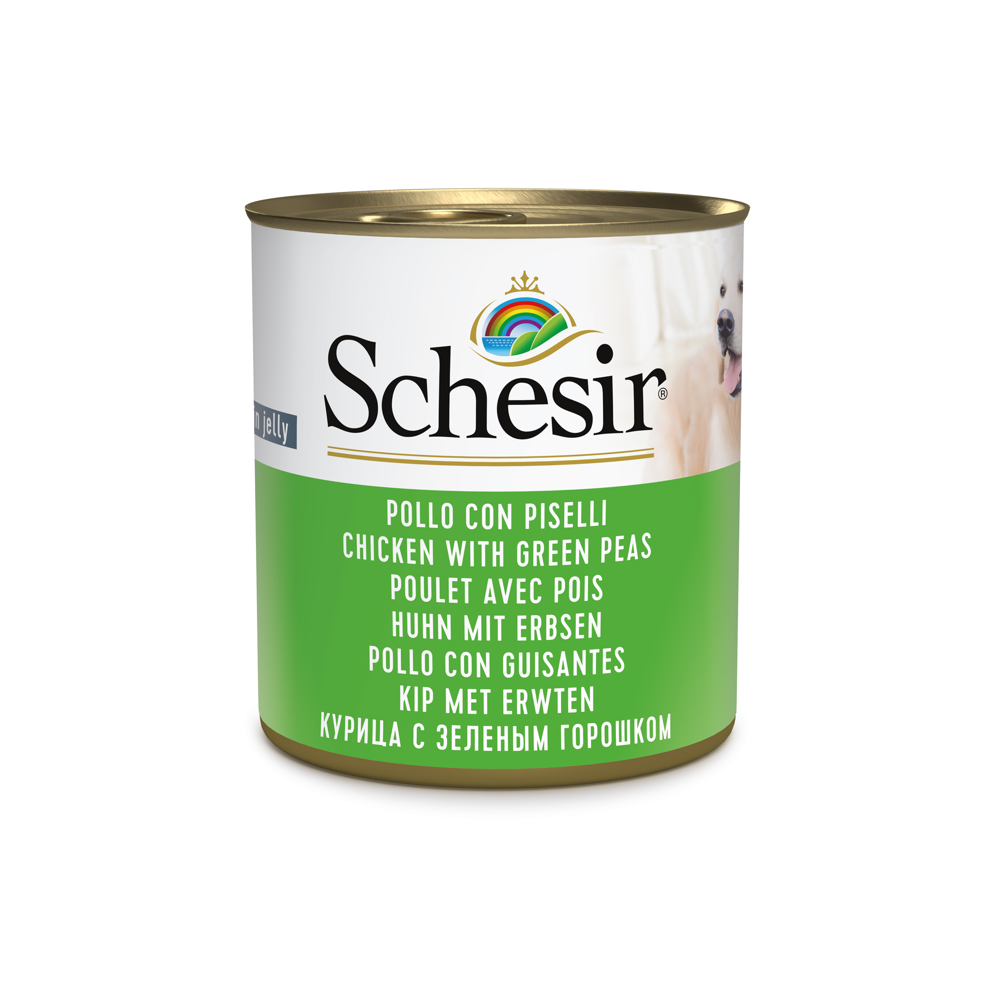 Schesir Lata Pollo con guisantes 285g