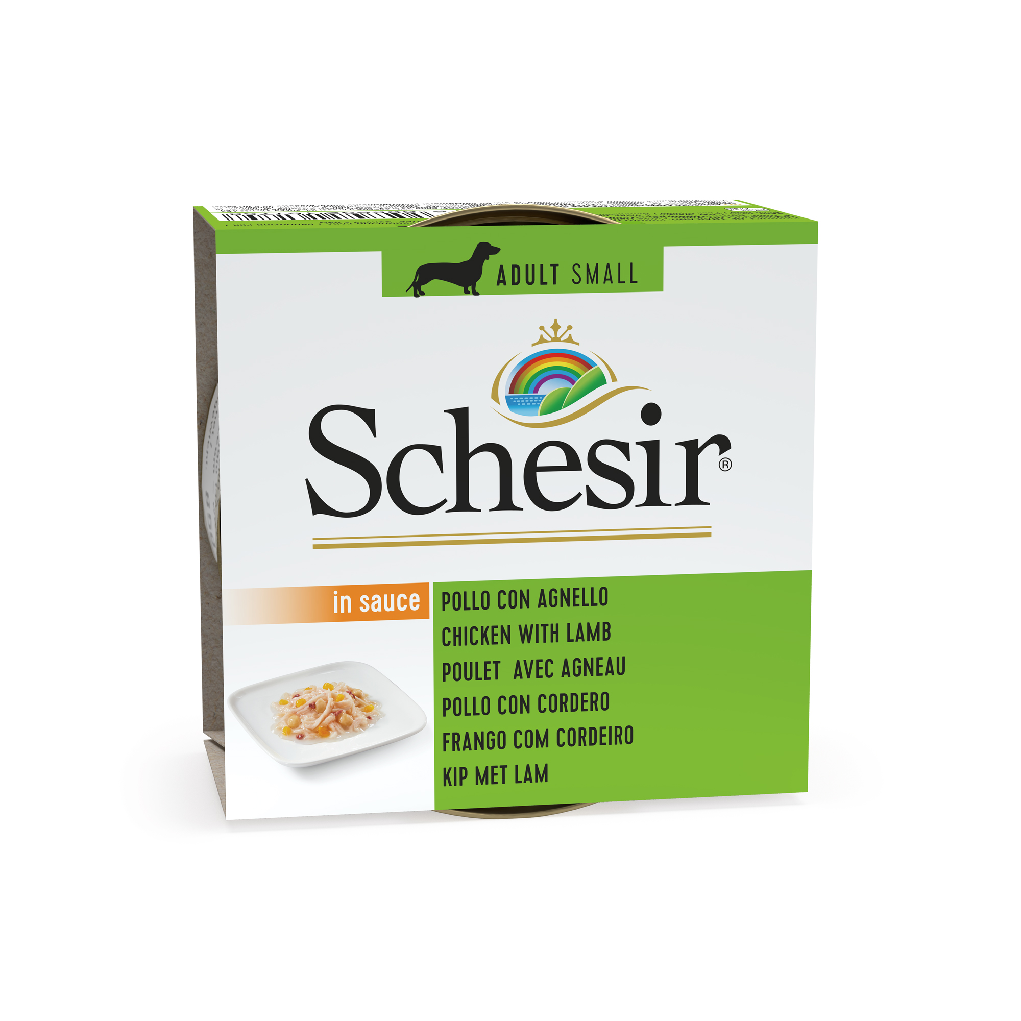 Schesir Lata perro 85 gr Pollo con cordero