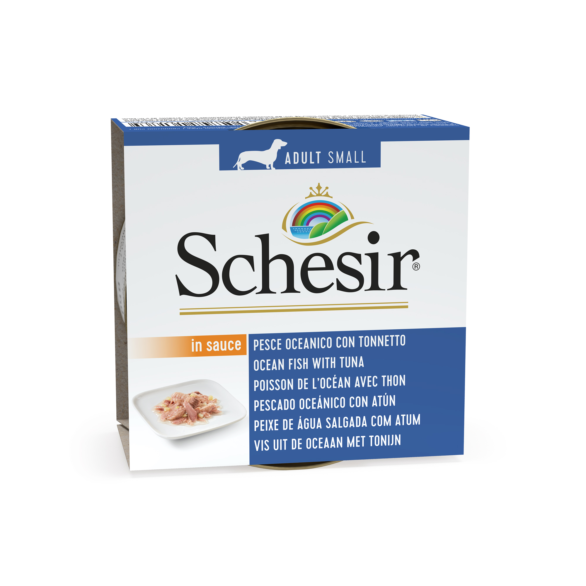 Schesir Lata perro 85 gr pez oceánico con atún