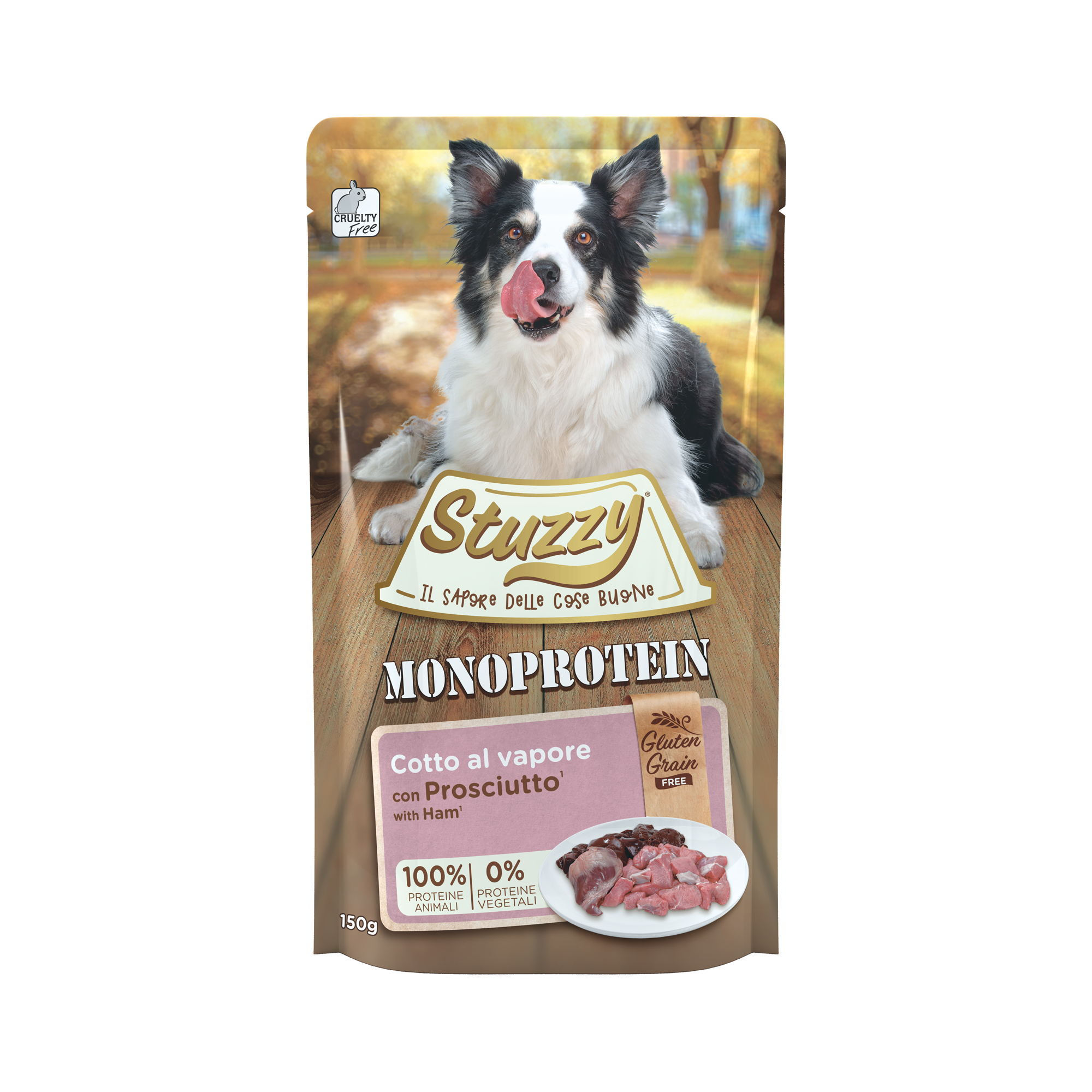Stuzzy Monoprotein Sobres Jamón 150gr