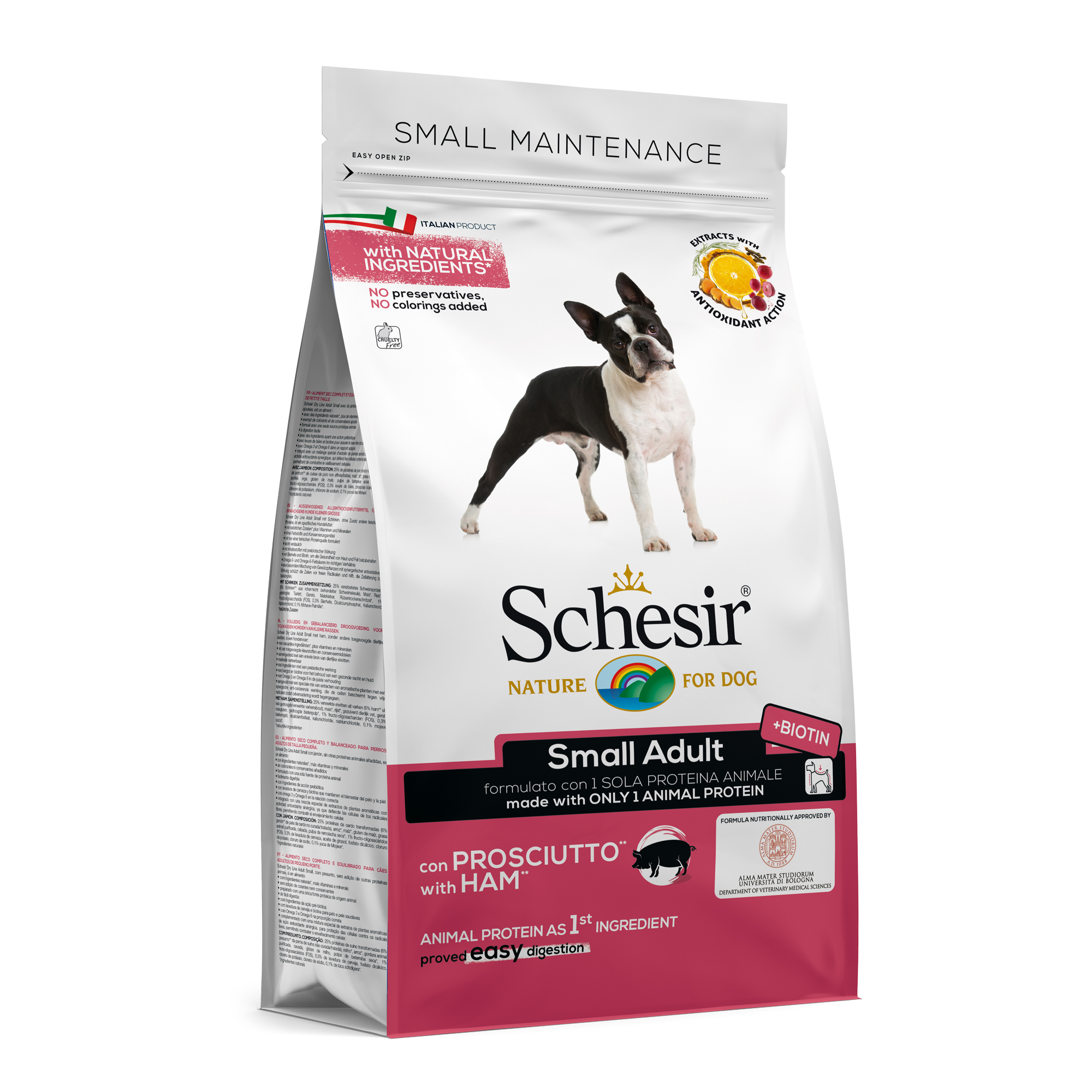 Schesir Small mantenimiento con jamón 800g
