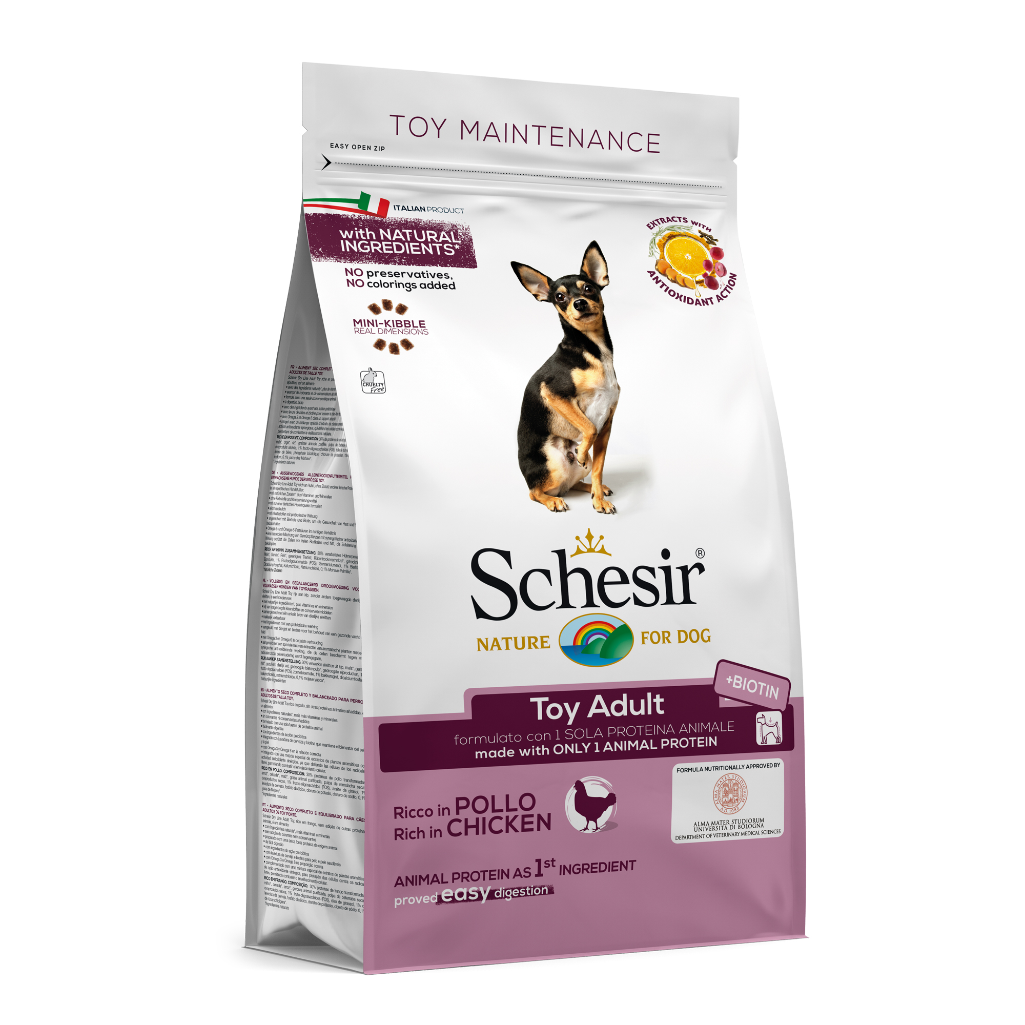 Schesir Toy Adult mantenimiento pollo 800g