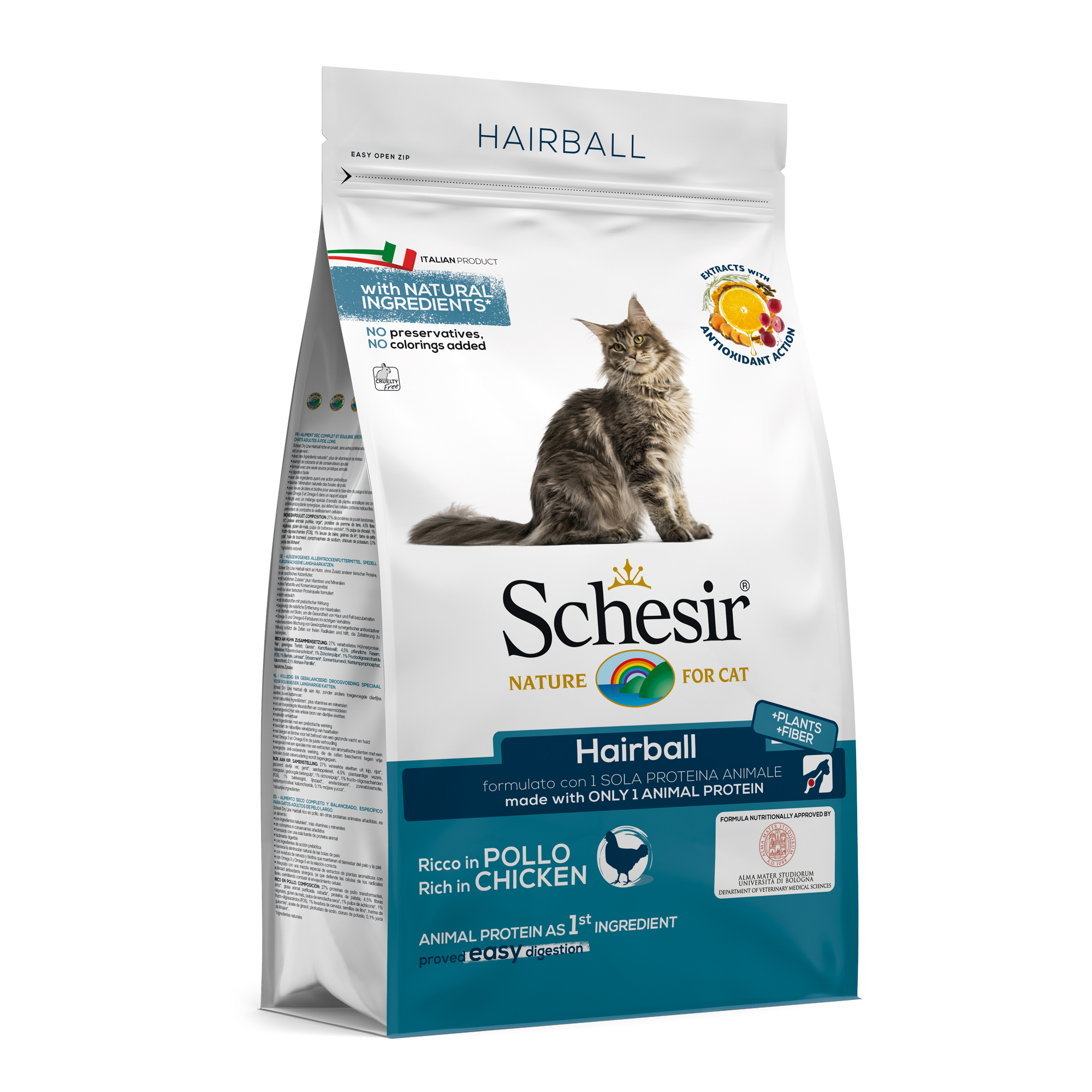Schesir Hairball con pollo 1.5Kg