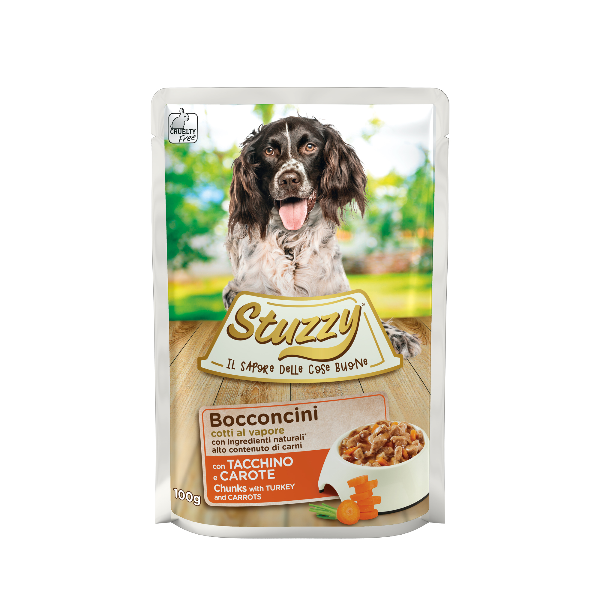 Stuzzy Dog Sobres Con pavo y zanahorias 100g