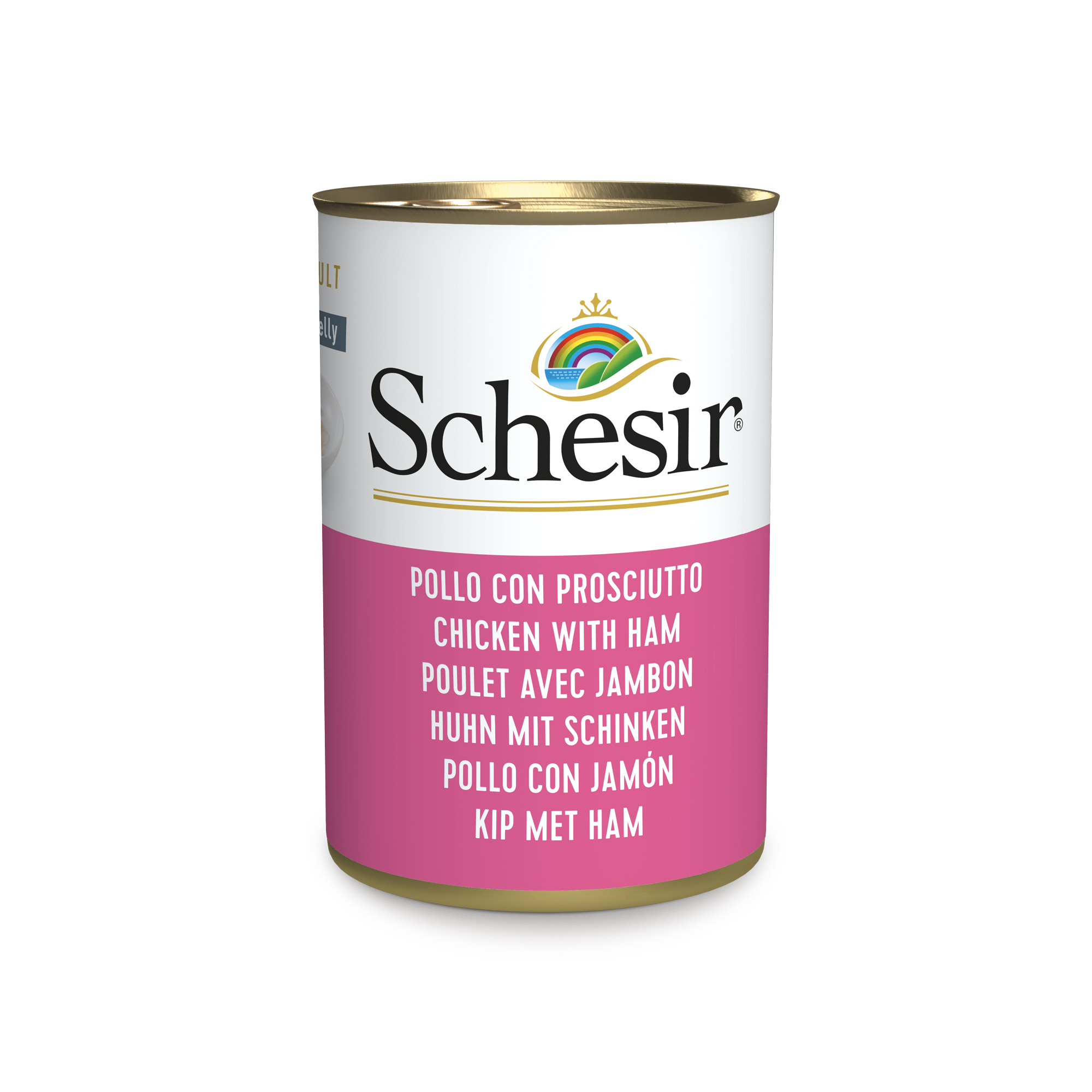 Schesir Lata Filetes de pollo con jamón 140g