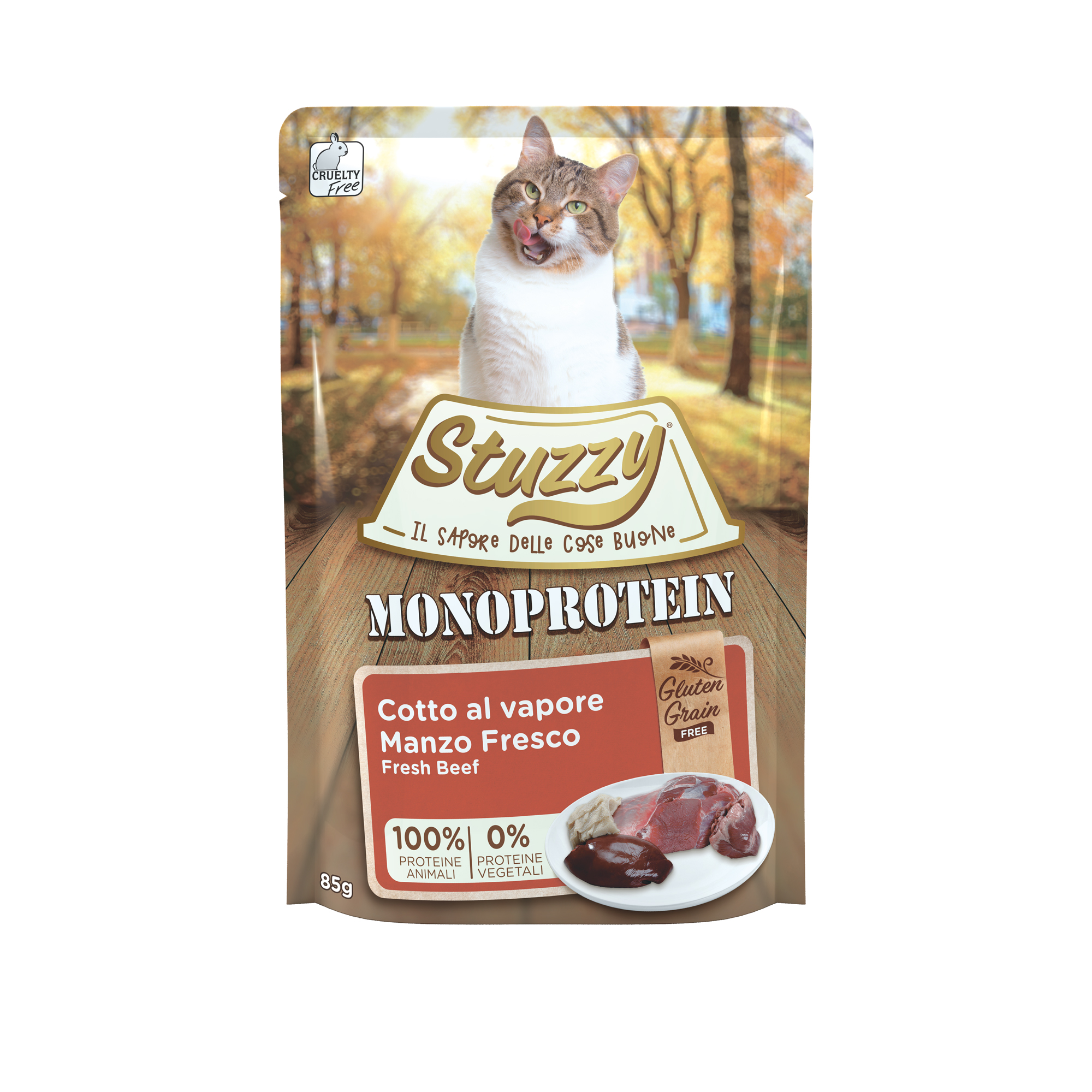 Stuzzy GrainFree Monoprotein Buey fresco 85g