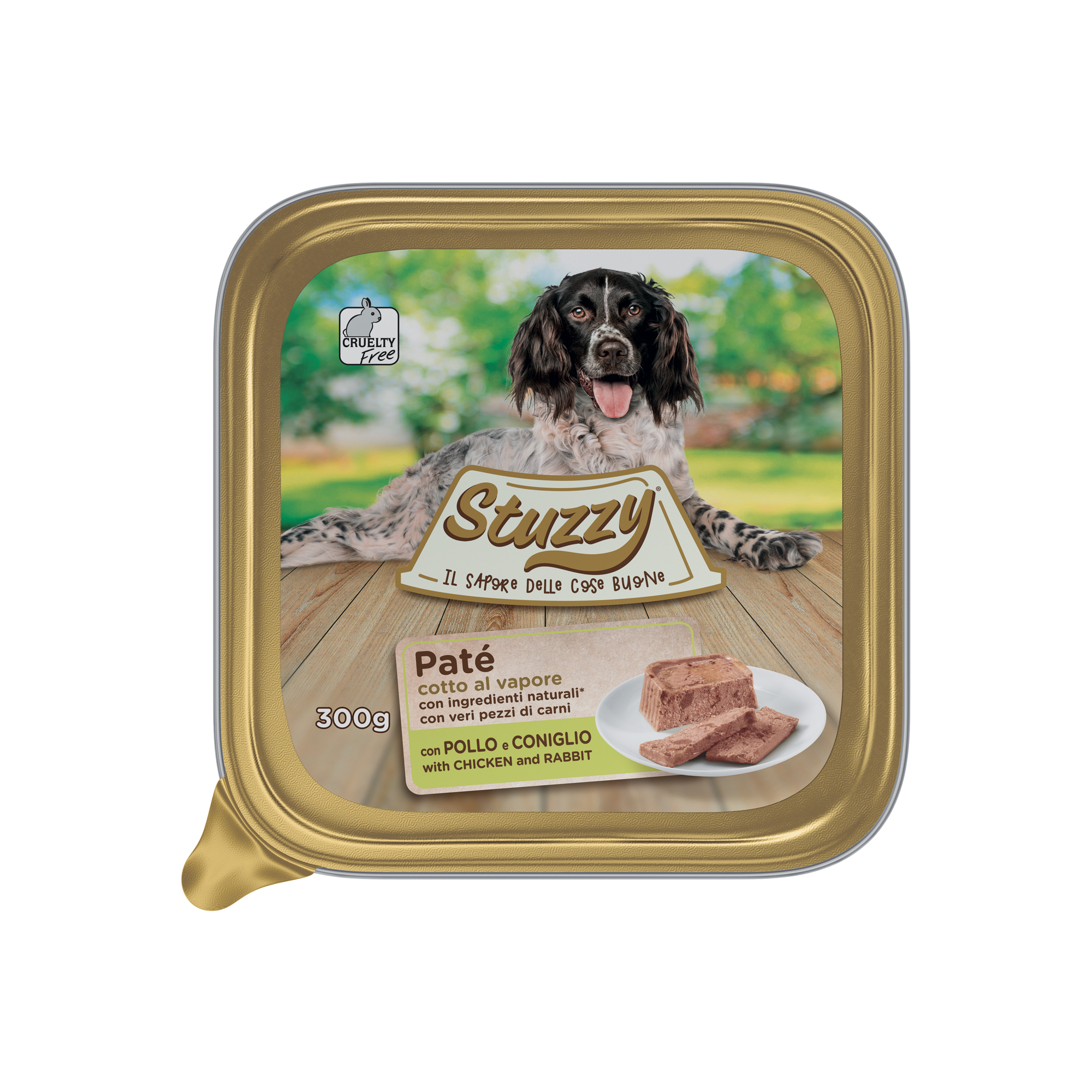Mister Stuzzy Dog Tarrinas Aluminio Pollo y conejo 300 gr