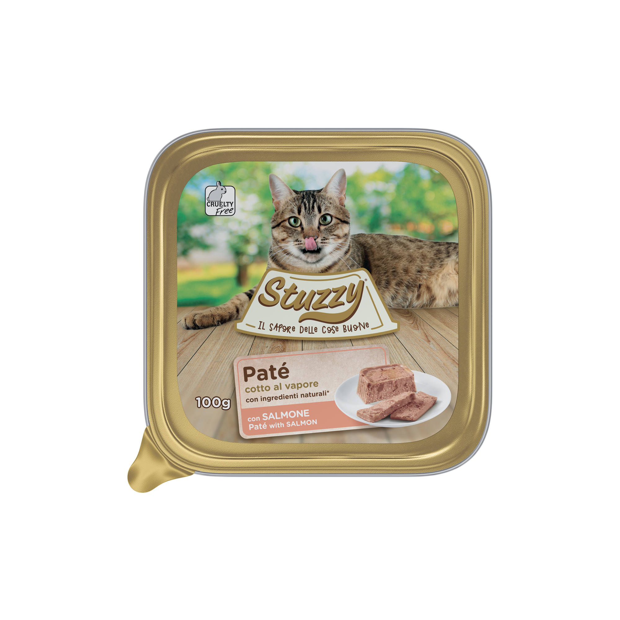 Mister Stuzzy Cat Tarrinas Aluminio Salmón 100 gr