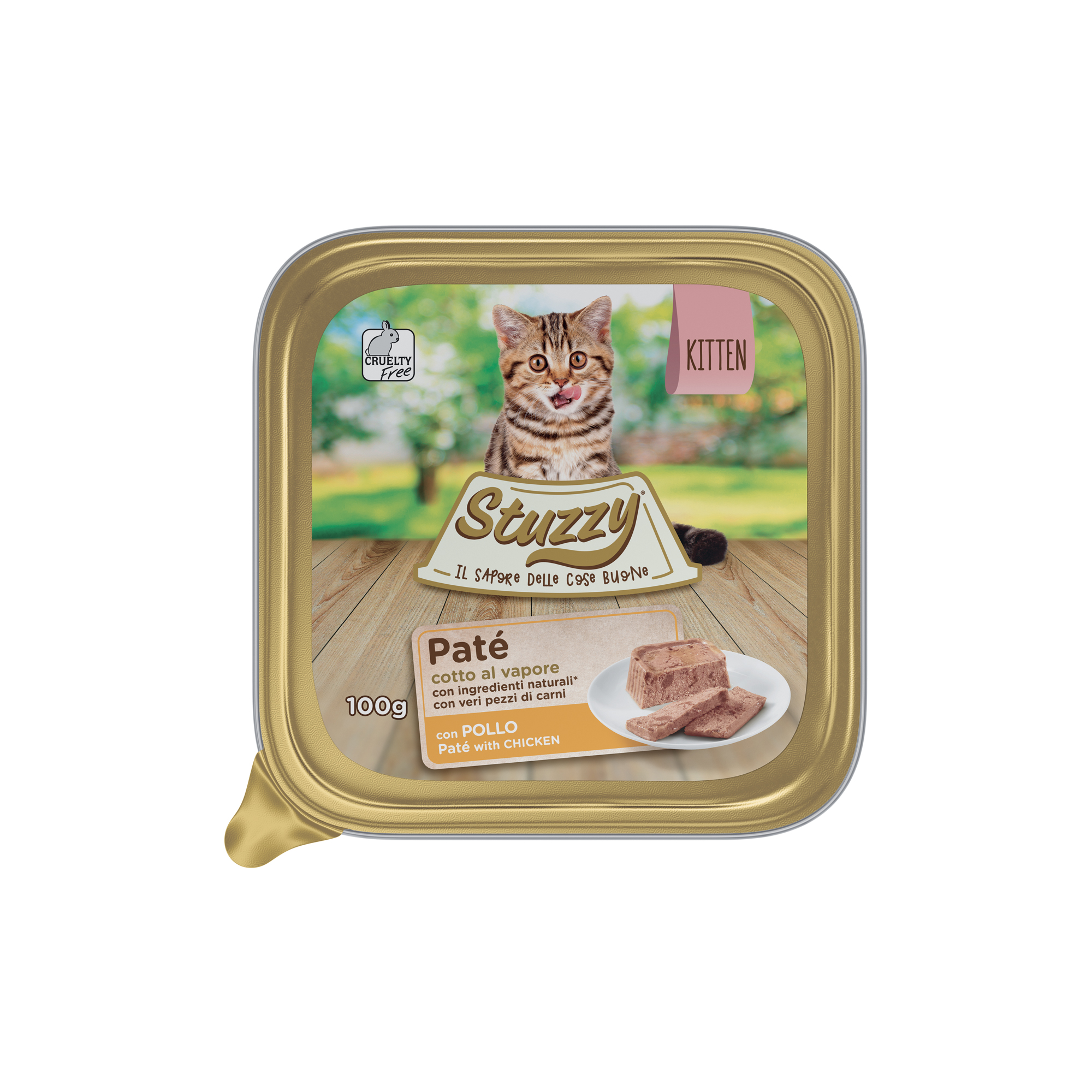 Mister Stuzzy Cat Tarrinas Aluminio Pollo Kitten 100 gr