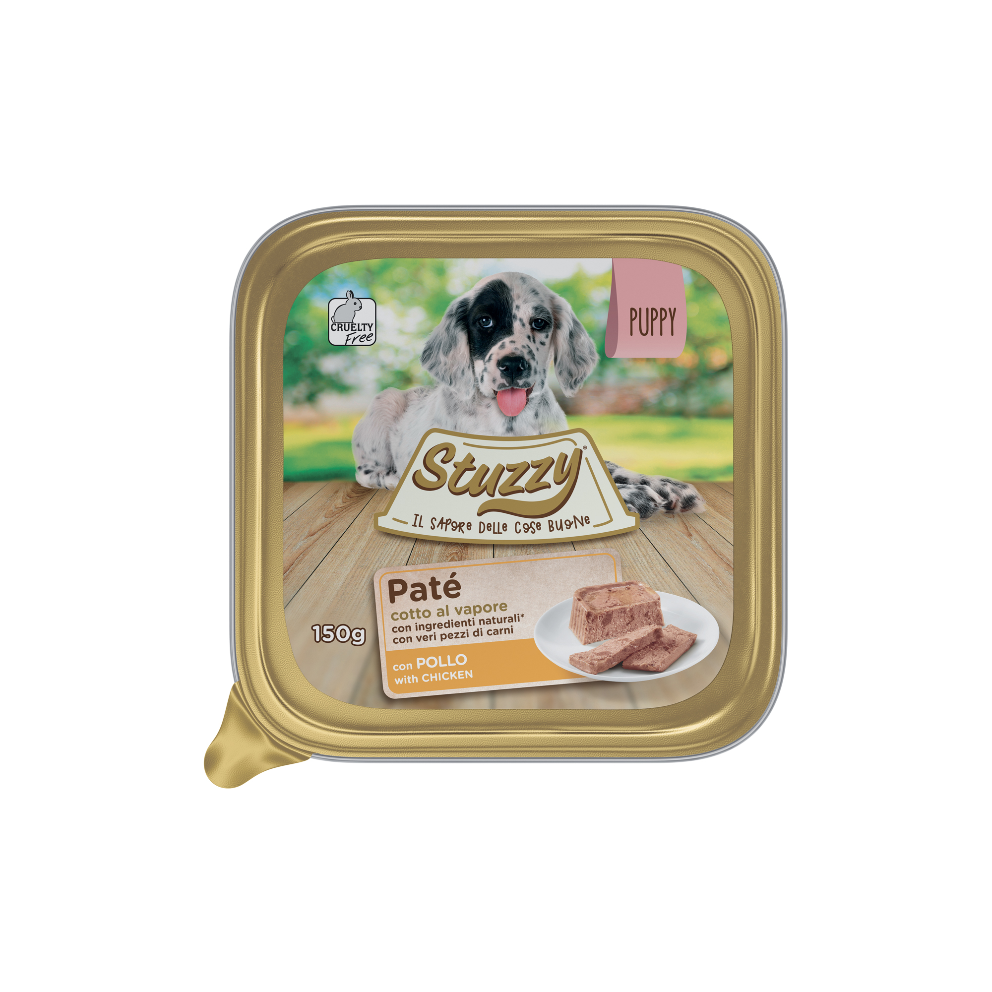 Mister Stuzzy Dog Tarrinas Aluminio Puppy con Pollo 150 gr