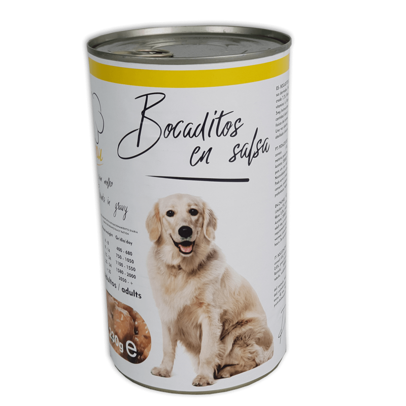 LATAS BOCADITOS 1230 GR SABOR POLLO
