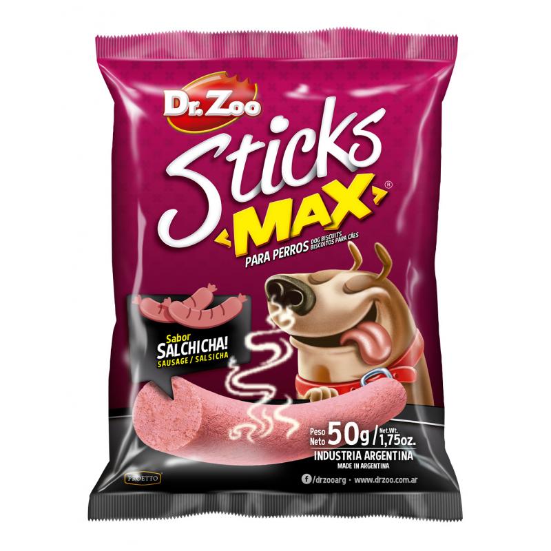Sticks Max Salchicha x 50 gr Dr. Zoo