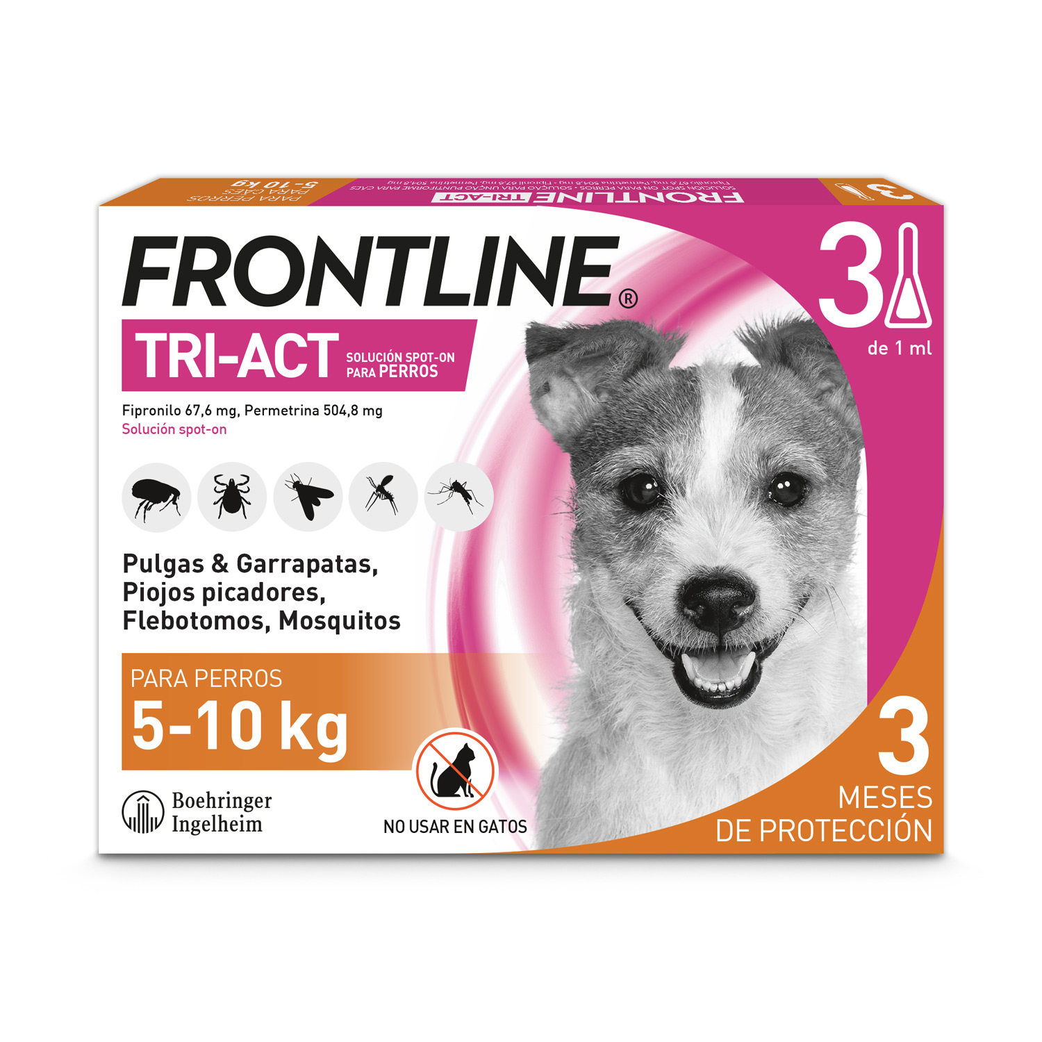 FRONTLINE TRIACT 3 PIPETAS 5-10 KG