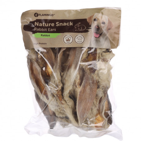 Orejas de conejo deshidratadas con pelo 200 gr