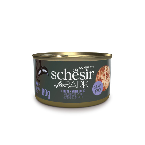 SCHESIR AFTER DARK POLLO CON PATO 80 GR
