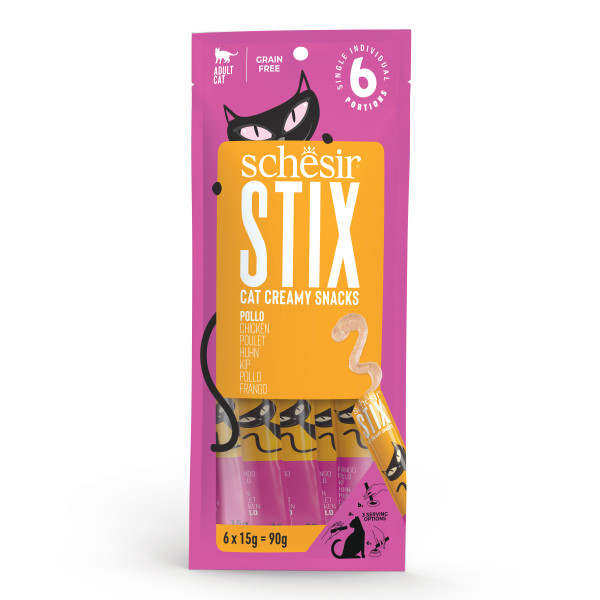 SCHESIR SNACK STIX POLLO 6X15 GR