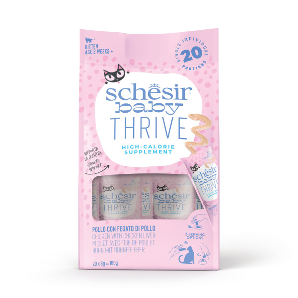 SCHESIR THRIVE SUPLEMENTO POLLO CON HIGADO DE POLLO 20X8GR