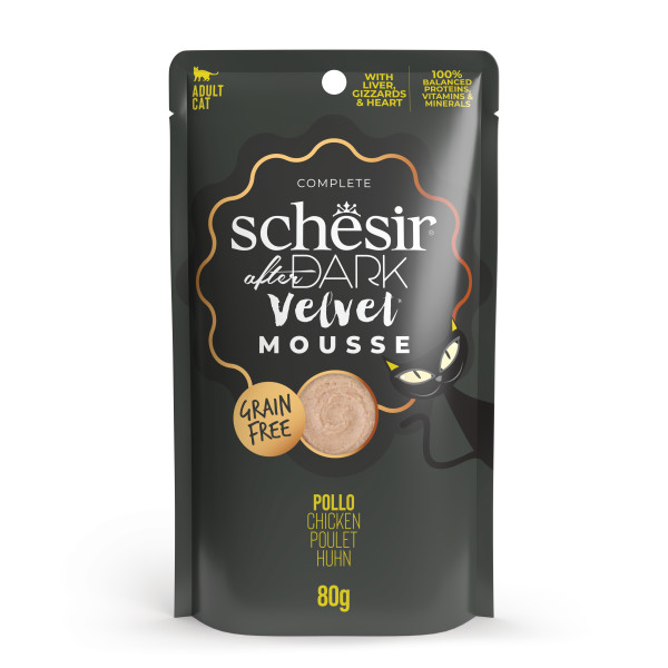 SCHESIR POUCH AFTER DARK VELVET POLLO 80 GR