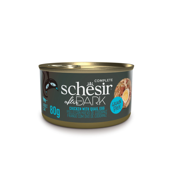 SCHESIR AFTER DARK POLLO CON HUEVO DE CODORNIZ 80 GR