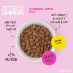 SCHESIR PIENSO  BORN CARNIVORE KITTEN POLLO CON HUEVO 255 gr - Imagen 3