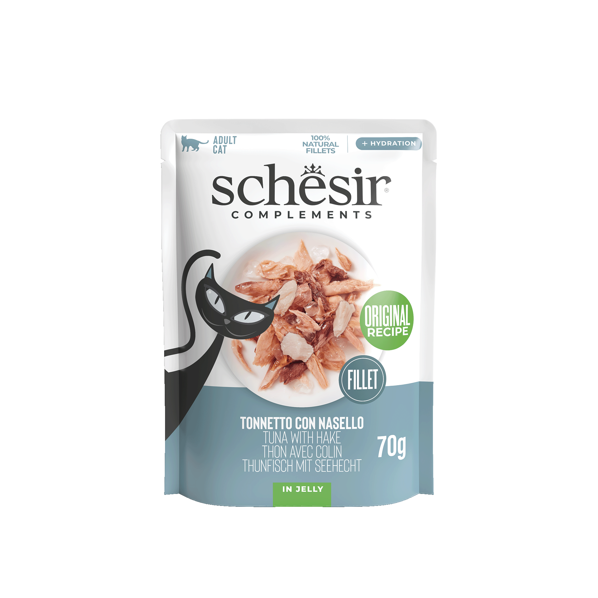 Schesir Sobre Atún con merluza 70 gr