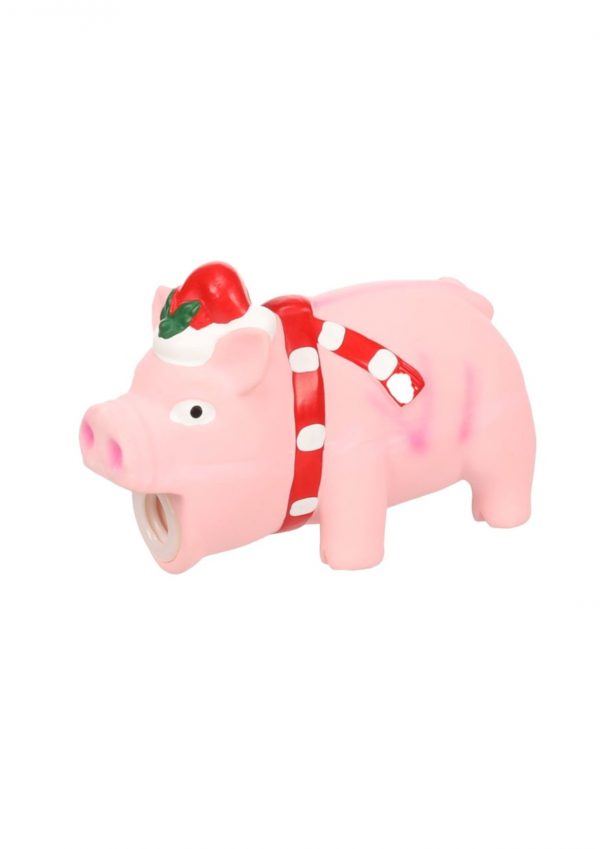 Juguete  latex Navidad cerdo