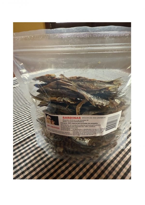 SARDINAS PARA PERRO Y GATOS 500 gr