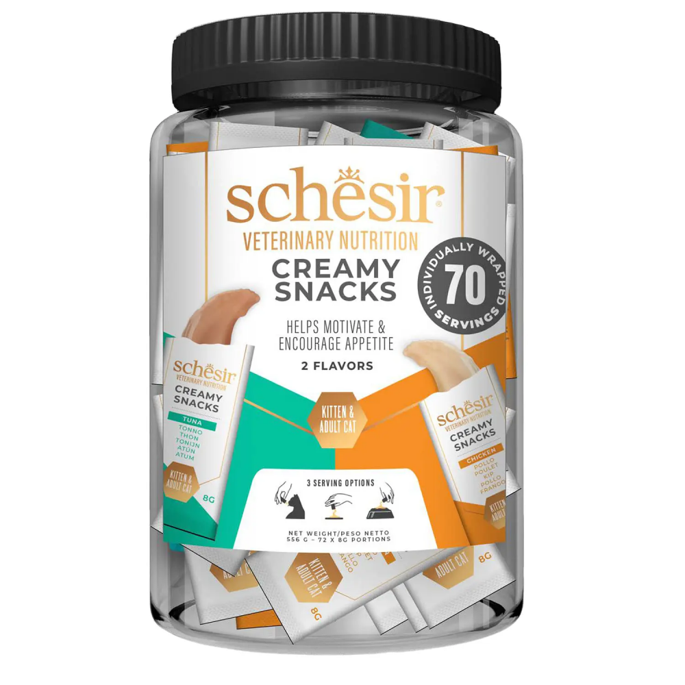 SCHESIR CREAMY SNACK VETERINARY SOLUTIONS 70x8 gr