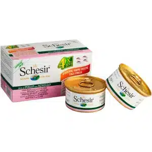 Schesir Latas Multipack Filetes de pollo con cordero 4x85g