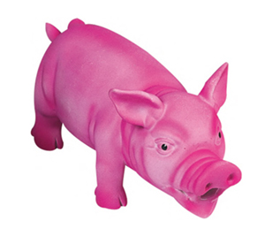 Cerdo latex con sonido para perros