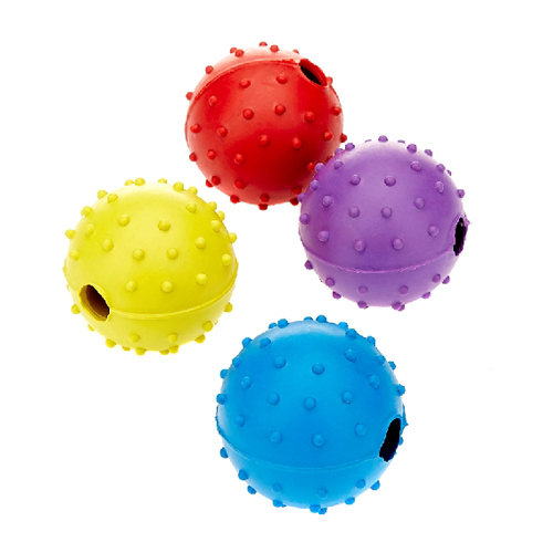 Rubber pimple ball