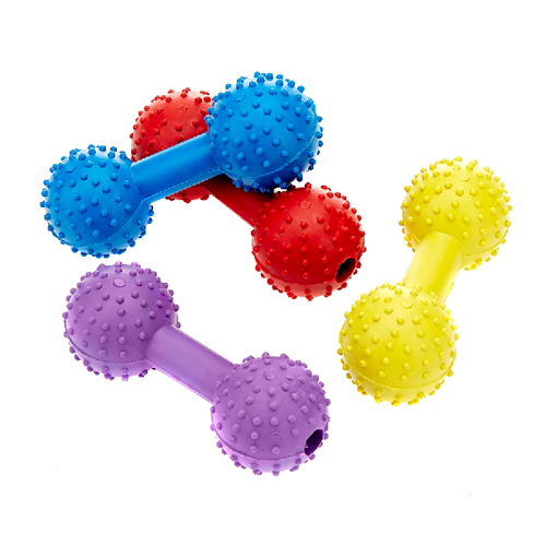 Rubber Pimple Dumbbell with Bell