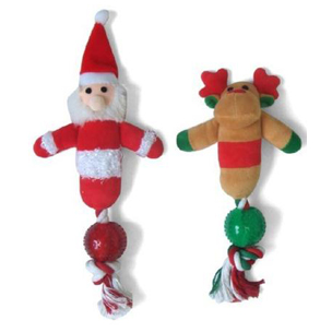 Papá Noel y reno navideño