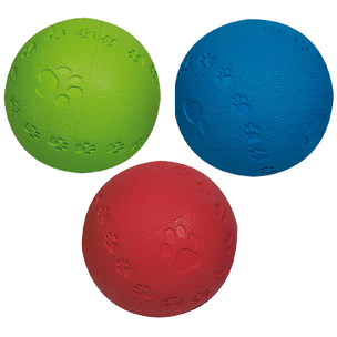 PELOTA DE GOMA SUMMER SQUEAK 8 CM FLAMINGO