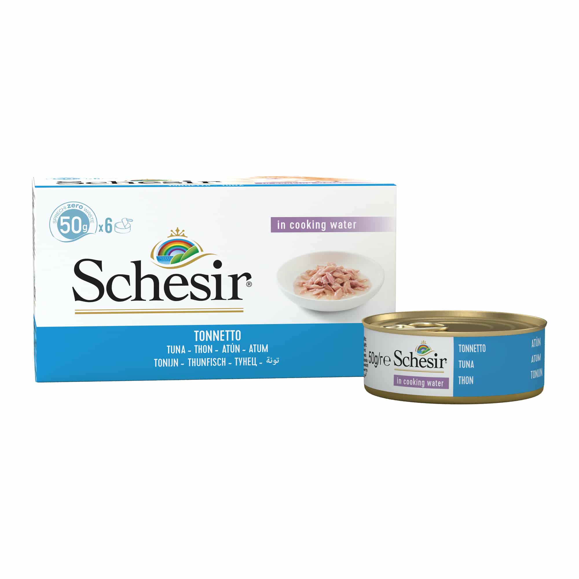 Schesir Latas Multipack Atún al natural 6x50gr
